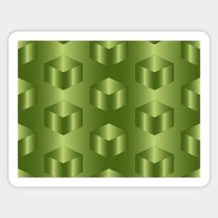 Green cubes Sticker